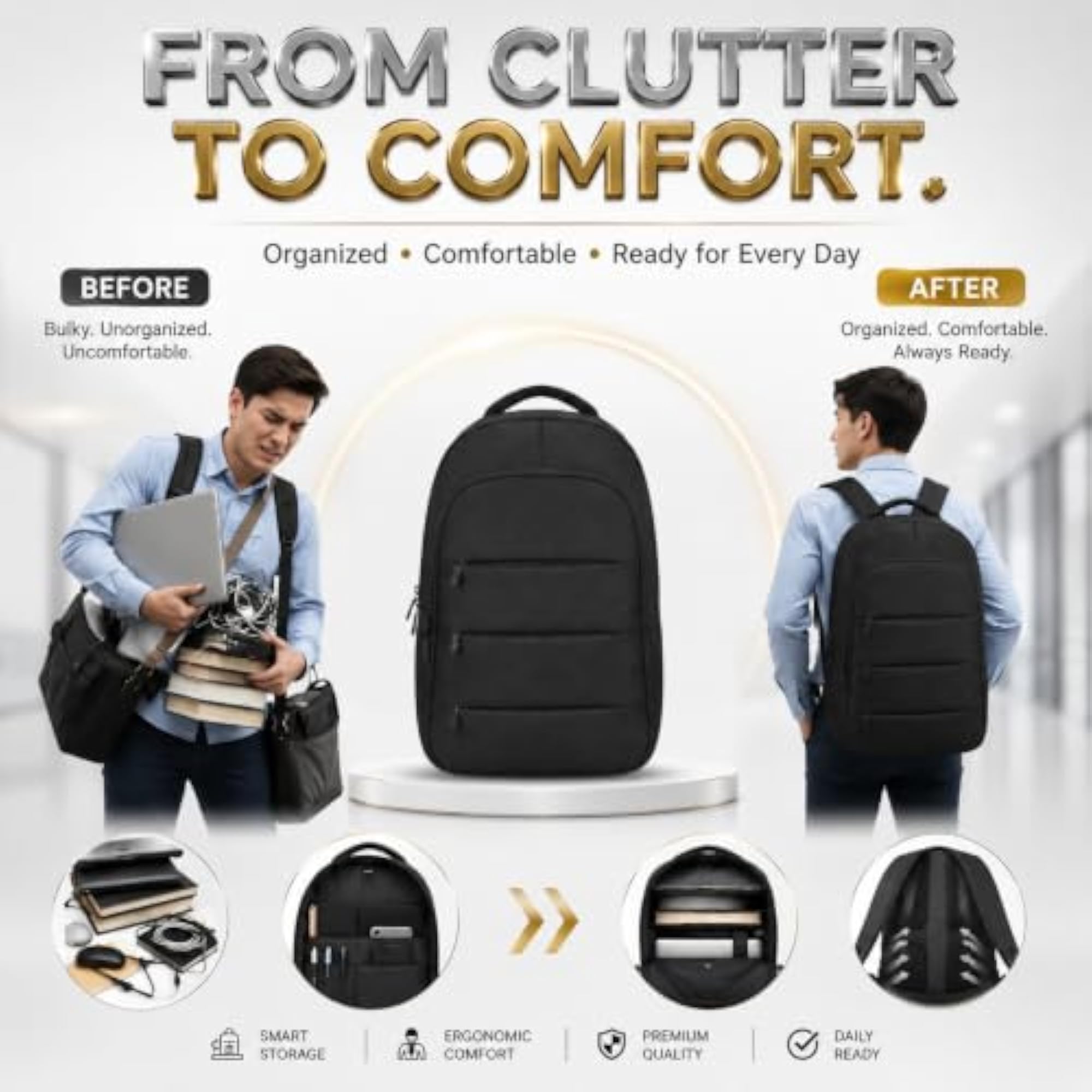 Waterproof Bag for Hiking, Foldable Design